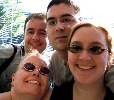 Clockwise from top left - Stuart, Travis, Jenn, and
Tiffany