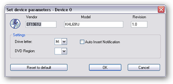 Uncheck the 'Auto Insert Notification' box in Daemon Tools device
parameters.