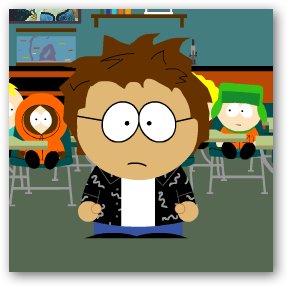 Travis as a South Park
character