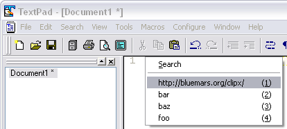 ClipX inline with
TextPad