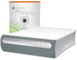 Xbox Live Vision camera and Xbox 360 HD DVD
player