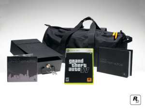 Soundtrack CD, lockbox, duffel bag, game, and
book.