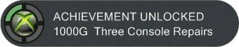 Three Console Repairs - Achievement
Unlocked!