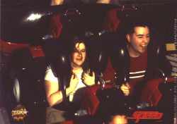 Trav and Jenn on "Speed: The
Ride"