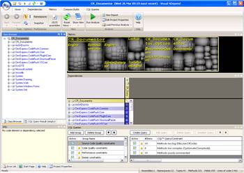 Analysis loaded in the NDepend
GUI.