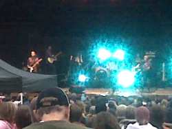 The B-52s play the Oregon Zoo. Yes, this is a horrible picture. Trust
me, it's
them.