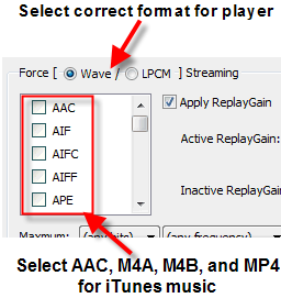 Asset UPnP "Force Streaming"
configuration