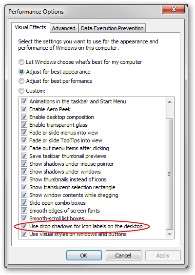 Visual Effects in Windows Server 2008