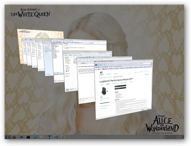 Windows Aero Flip 3D task
switcher