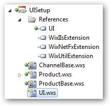 Add the .wxs file to the
.wixproj.