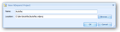 New NDepend Project
dialog.