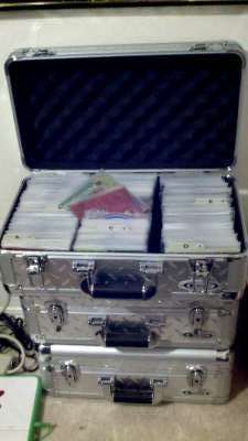 DJ cases full of
CDs.