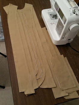 Interfacing in the coat pieces