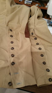 Leg buttons in place