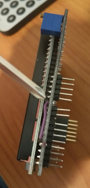 Patch the 1602 shield so it doesn't interfere with the Ethernet shield