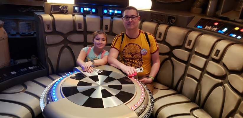 Sitting in the Millennium Falcon