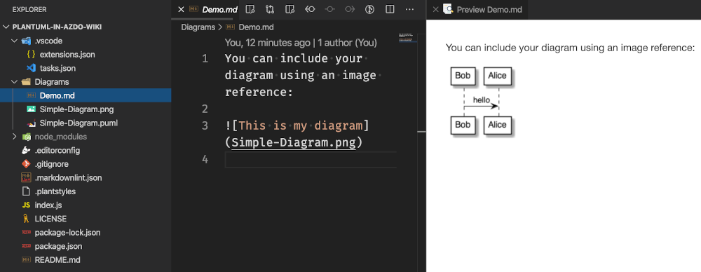 VS Code and PlantUML