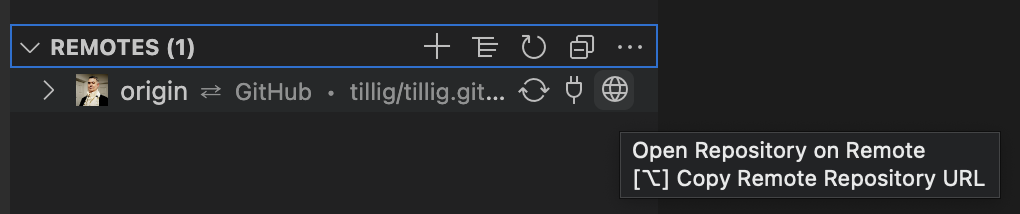 Open Repository on Remote - GitLens