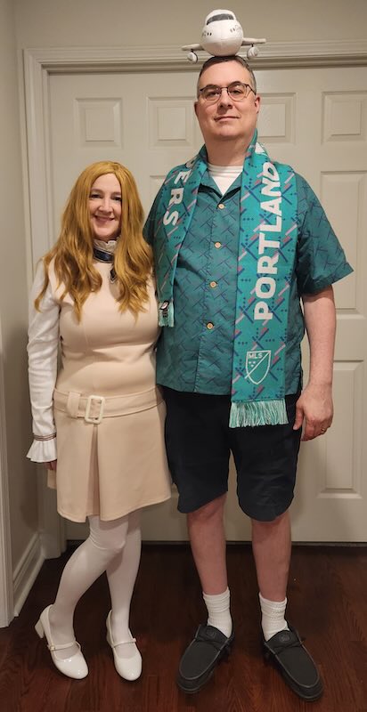 Jenn as M3gan, me as PDX