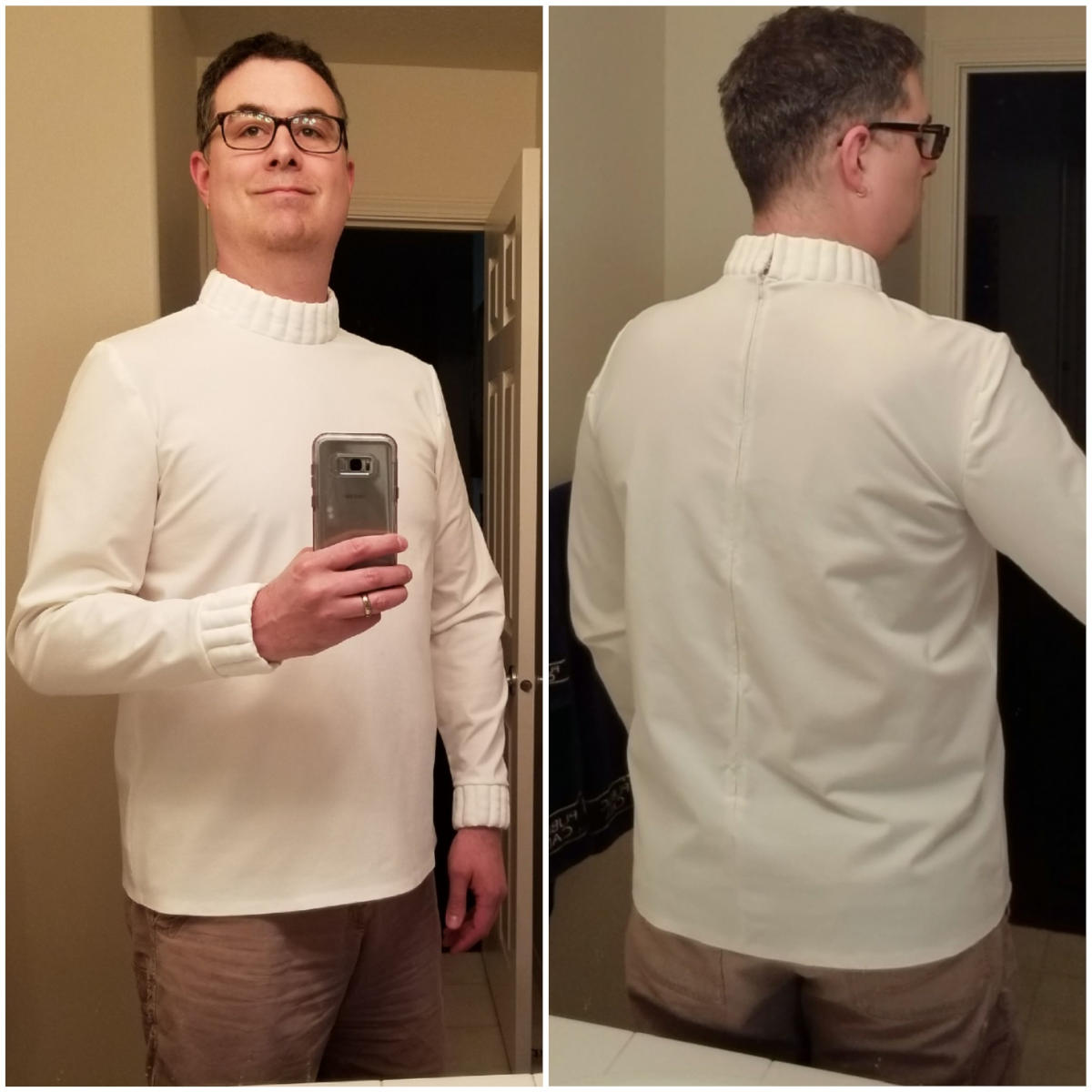 July 28, 2019: The finished shirt