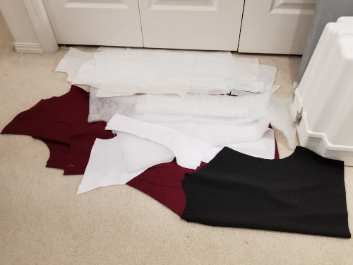 September 8, 2019: All jacket pieces cut