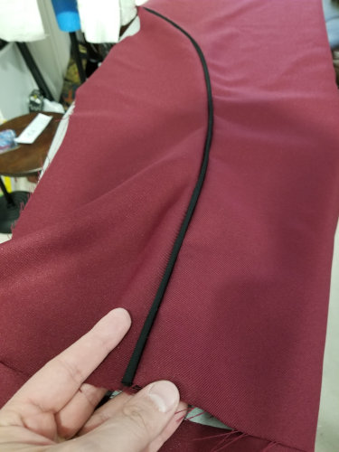 September 10, 2019: Starting the jacket piping