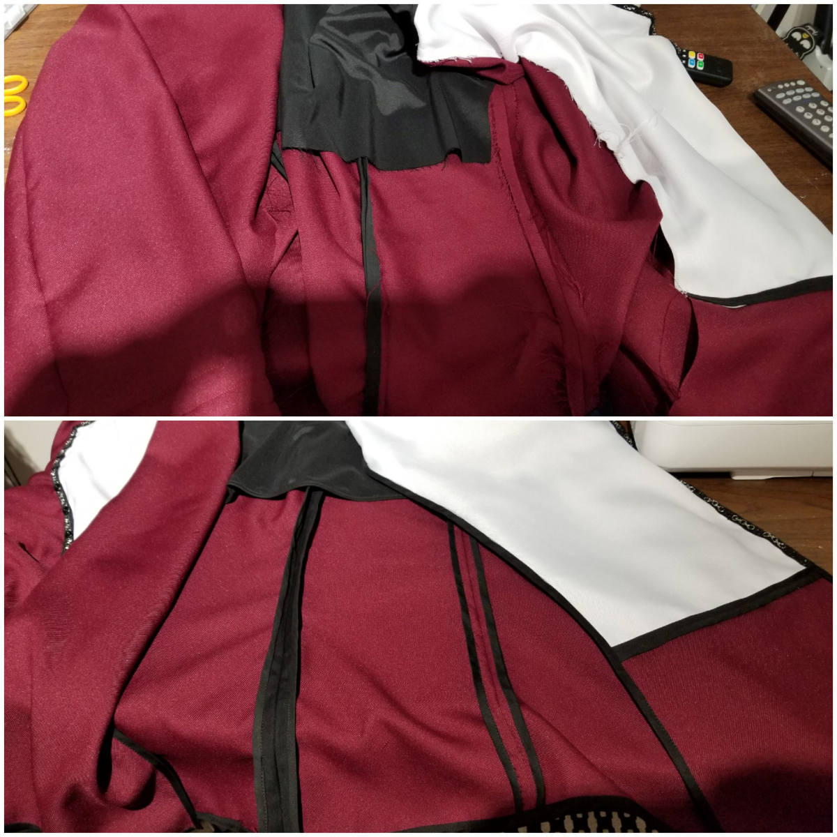 October 3, 2019: Jacket lining is complete